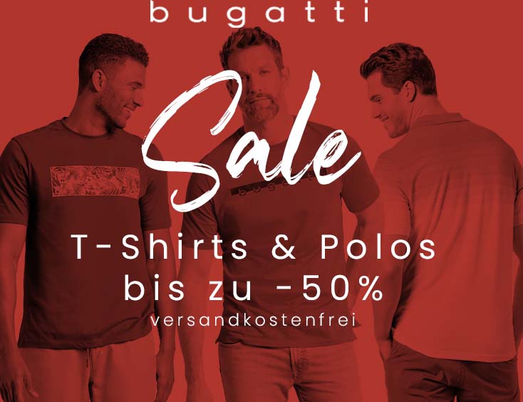 bugatti Fashion | T-Shirts &amp; Polos im Sale bis 50% + VK-frei