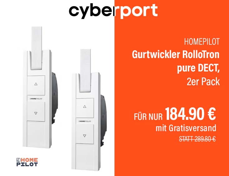 Homepilot Gurtwickler RolloTron pure DECT, 2er Pack