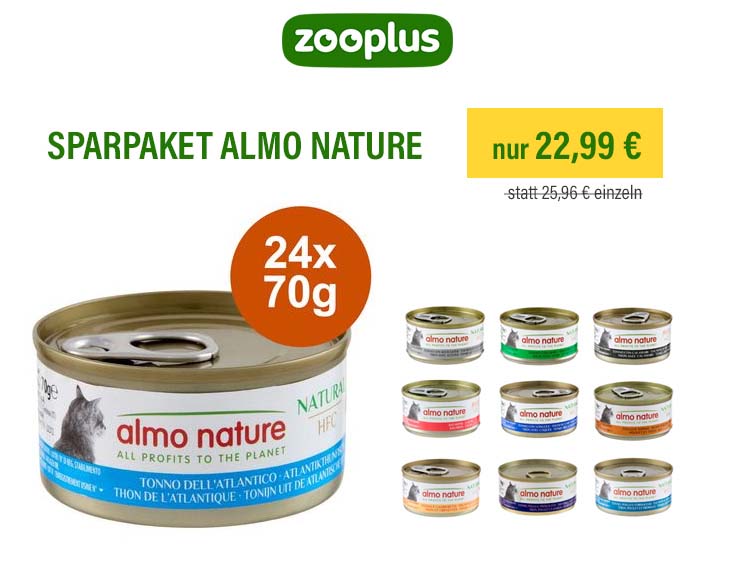 Sparpaket Almo Nature 22,99 statt 25,96 einzeln
