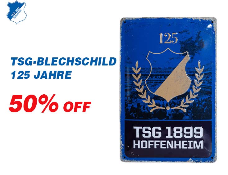 TSG-Blechschild 125 Jahre 