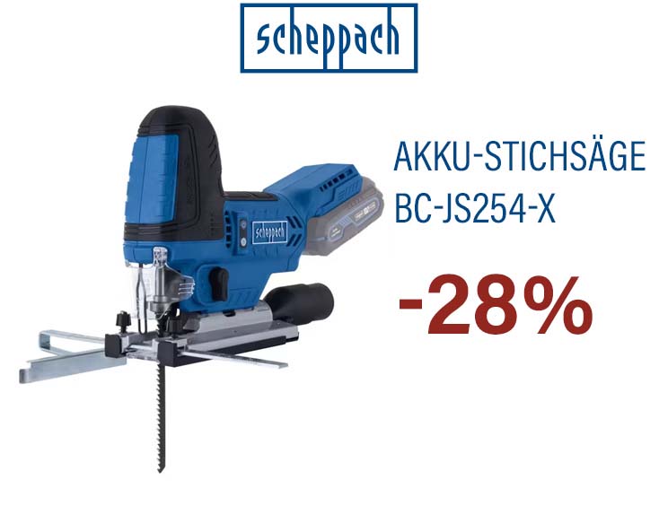 Akku-Stichsäge BC-JS254-X Scheppach