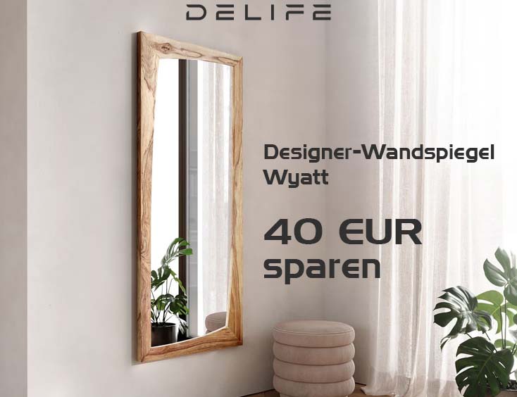  Designer-Wandspiegel Wyatt 