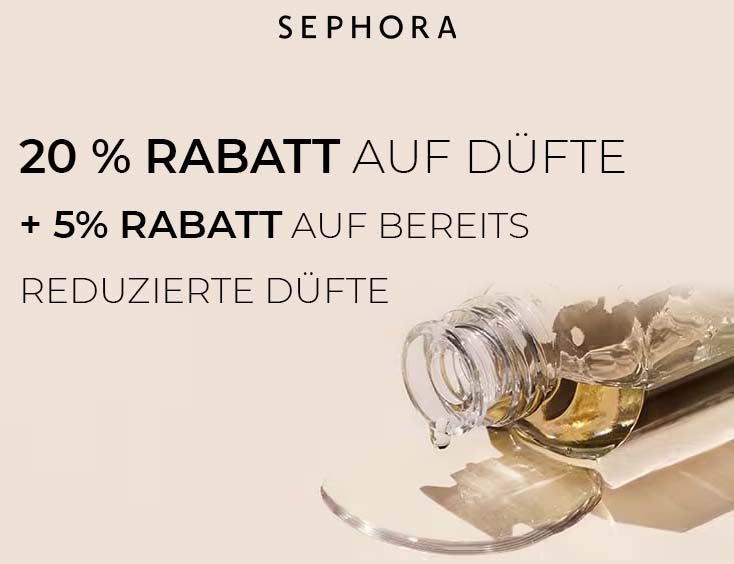 Rabatt auf Düfte!
