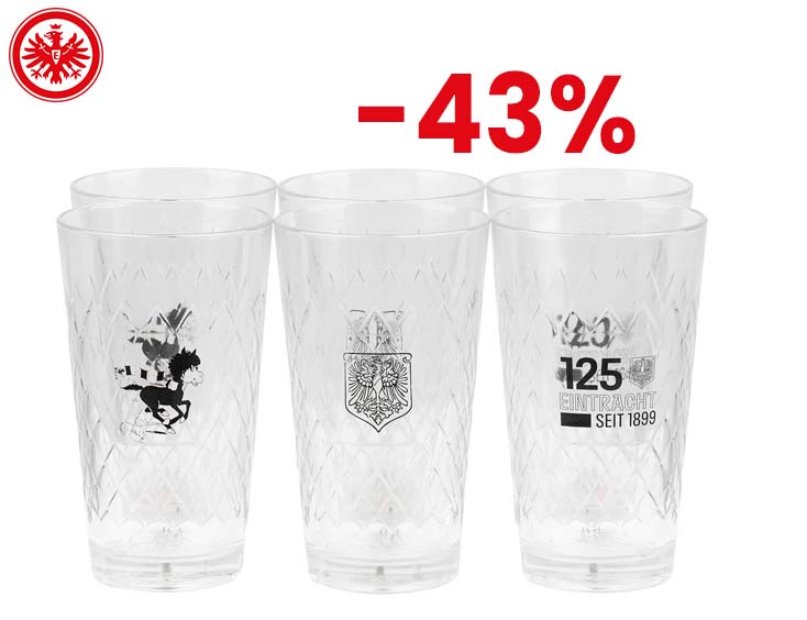125 Jahre Eintracht Frankfurt - Apfelweingläser