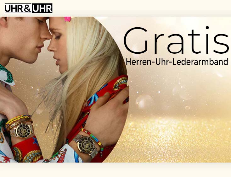 Herren-Uhr-Lederarmband GRATIS