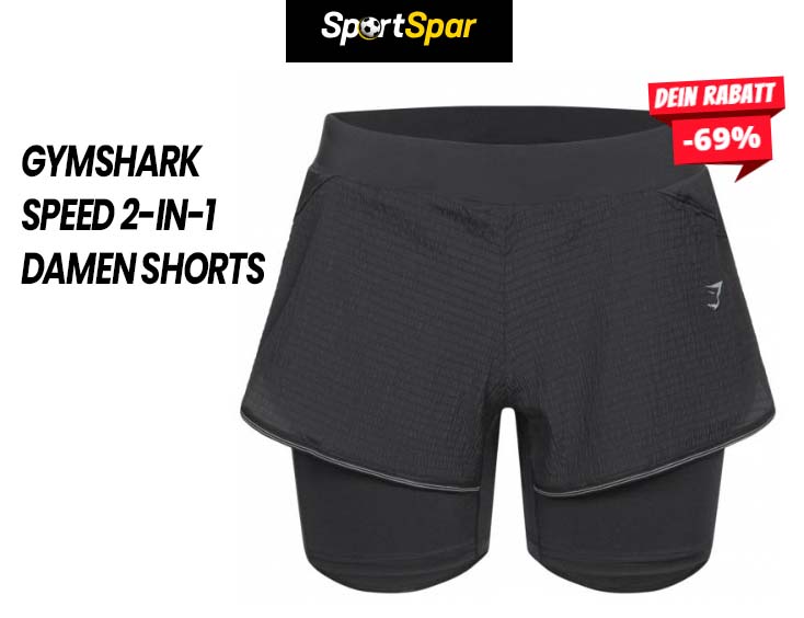 Gymshark Speed 2-in-1 Damen Shorts