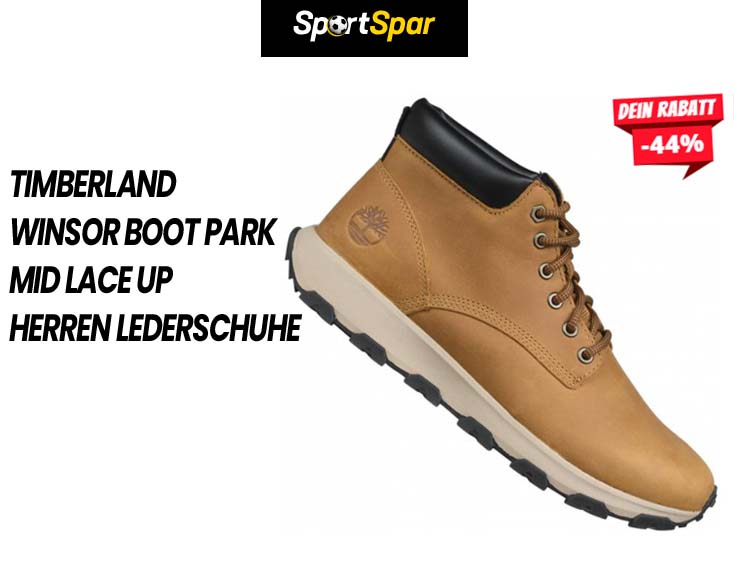 Timberland Winsor Boot Park Mid Lace Up Herren Leder Schuhe