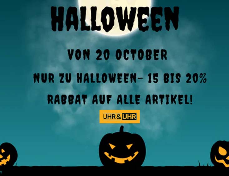 Halloween-Rabatte Uhr&amp;Uhr