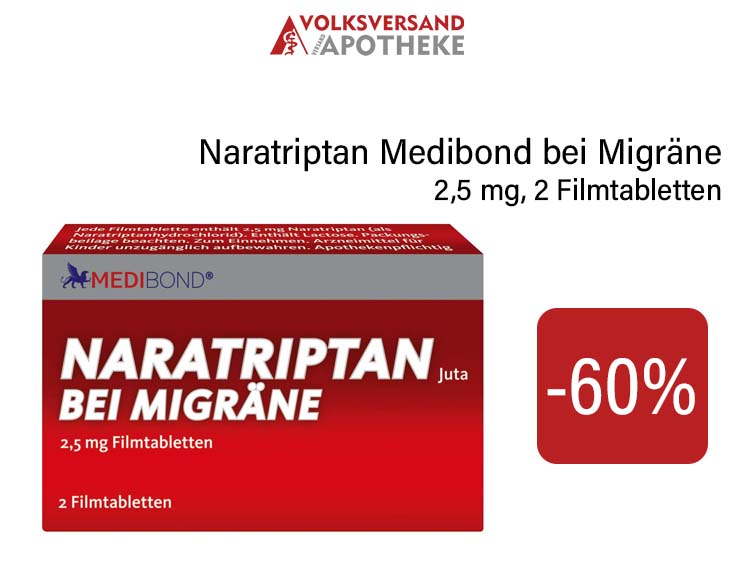 Naratriptan Medibond bei Migräne -60%