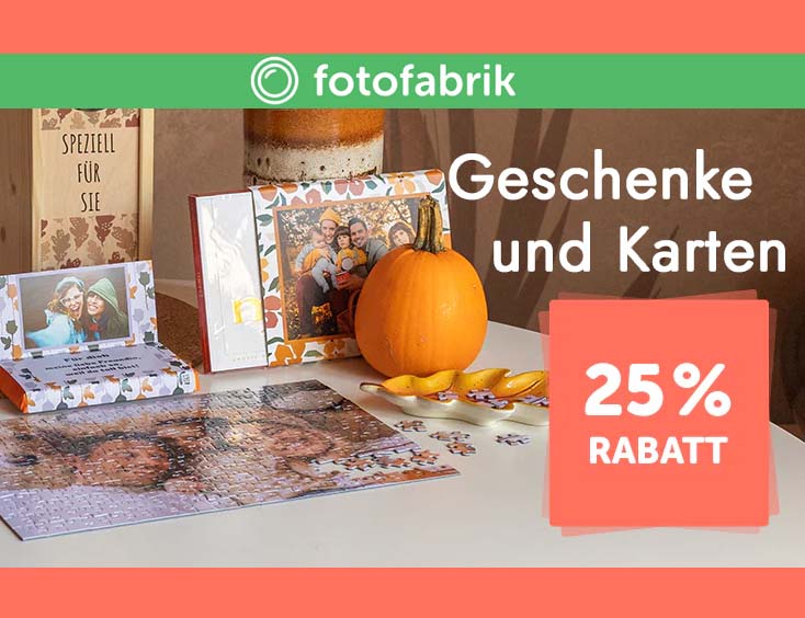 Geschenke und Karten - 25% Rabatt