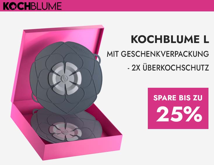 Kochblume mit Geschenkverpackung - 25% Rabatt
