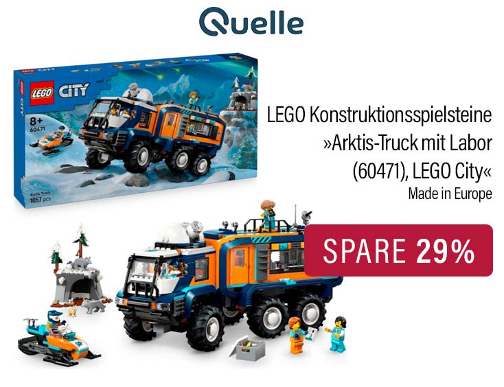 LEGO® Konstruktionsspielsteine »Arktis-Truck mit Labor