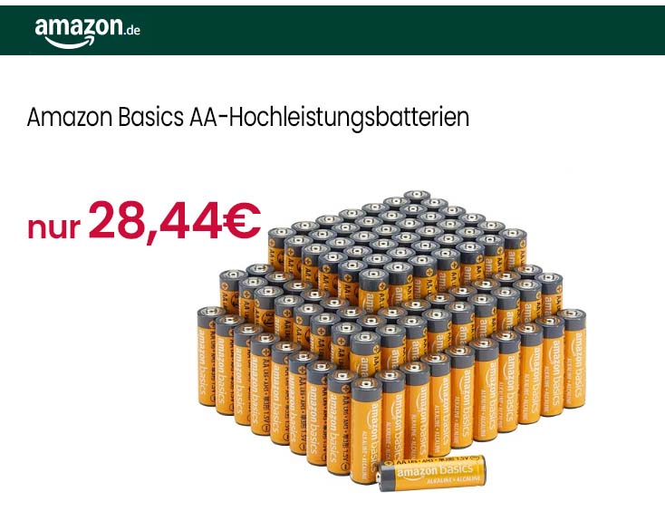 Amazon Basics AA-Hochleistungsbatterien