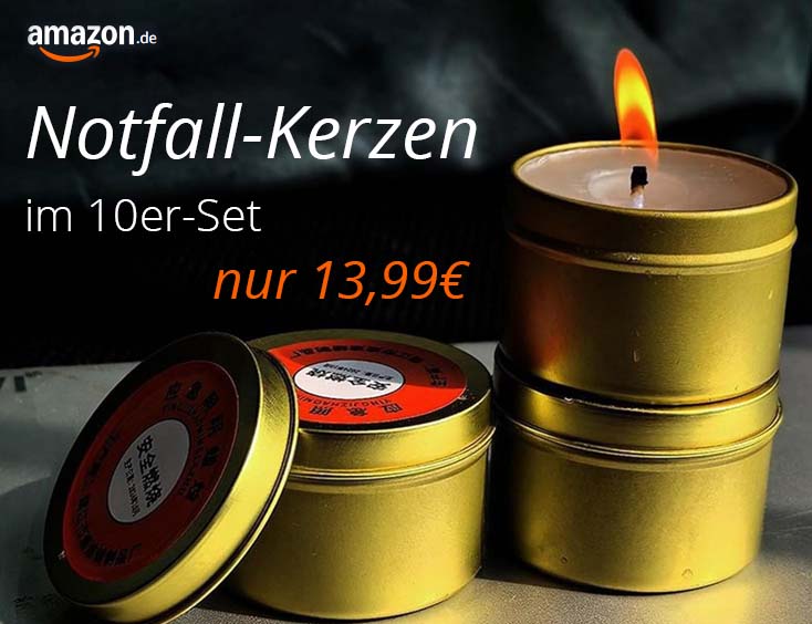 Notfall-Kerzen | 26–30 Stunden Lange Brenndauer