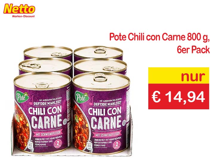Chili con Carne 800 g | Notvorrat 