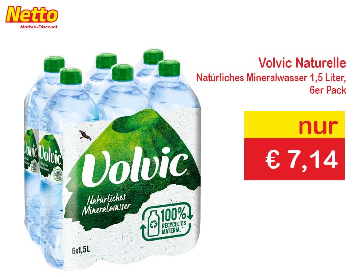 Volvic Naturelle Natürliches Mineralwasser
