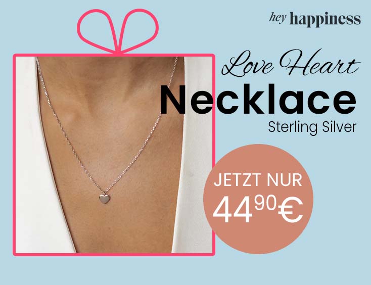 Love-Heart-Kette aus Sterlingsilber