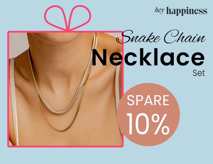 Schlangenketten-Halsketten-Set
