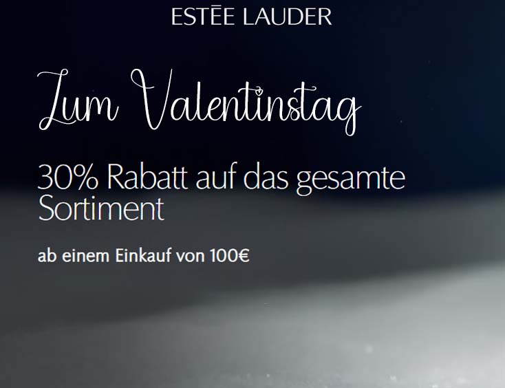 -30 % zum Valentinstag Estee Lauder
