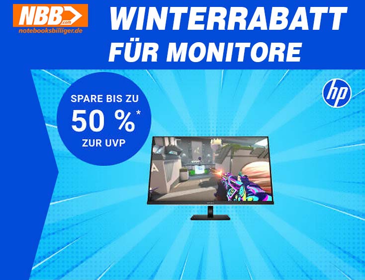 Winterrabatt für Monitore -50%