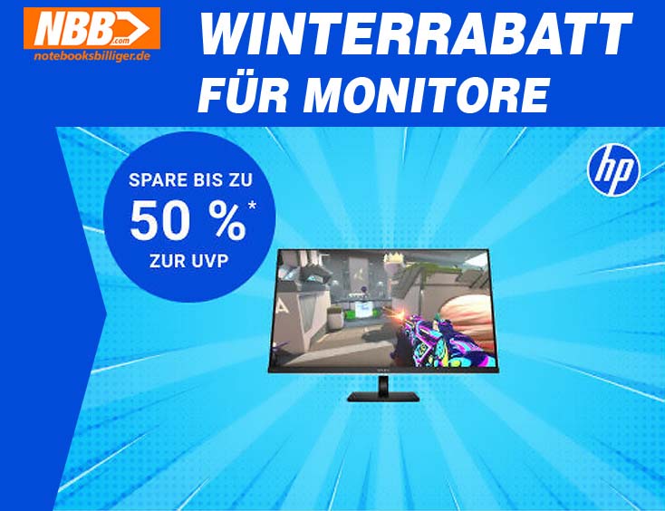 Winterrabatt für Monitore