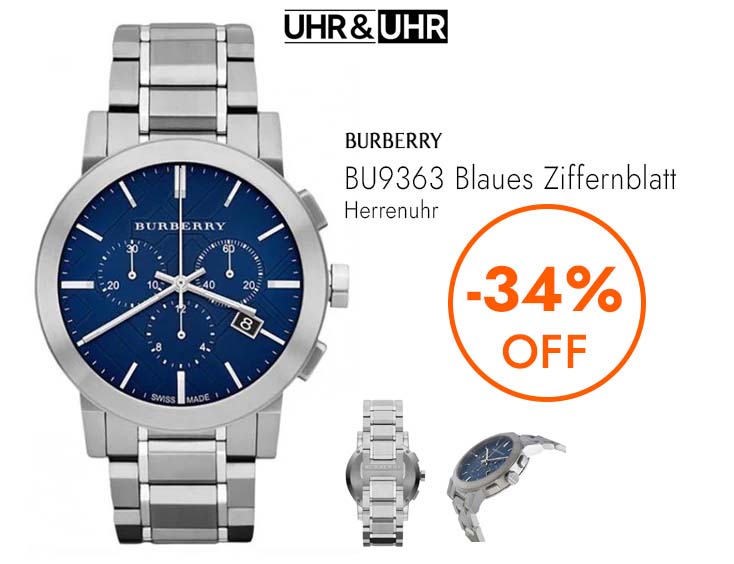 Burberry BU9363 Blaues ZifferblattGroßes