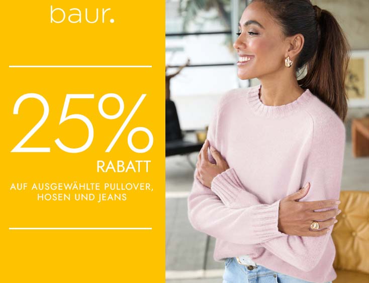  Pullover, Hosen &amp; Jeans -25%