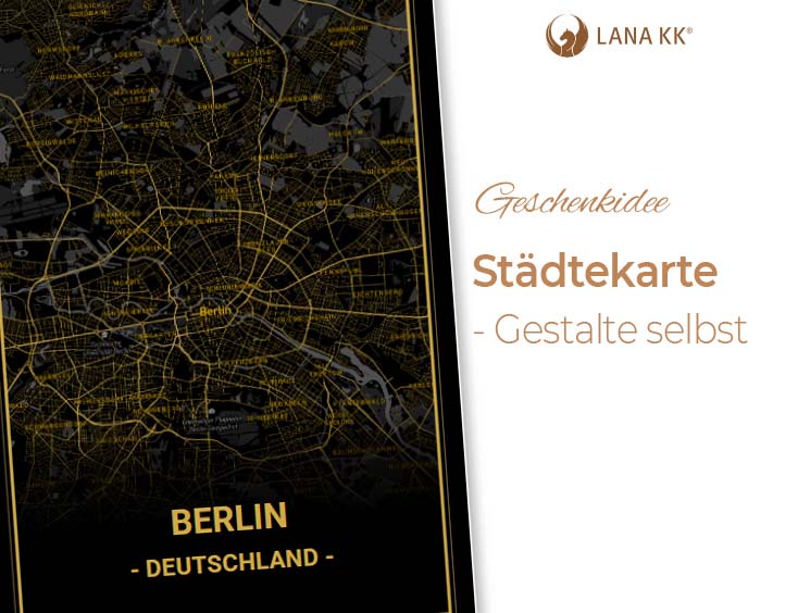 Geschenkidee Städtekarte - Gestalte selbst