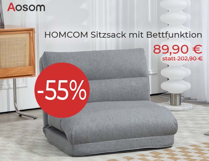 Sitzsack mit Bettfunktion