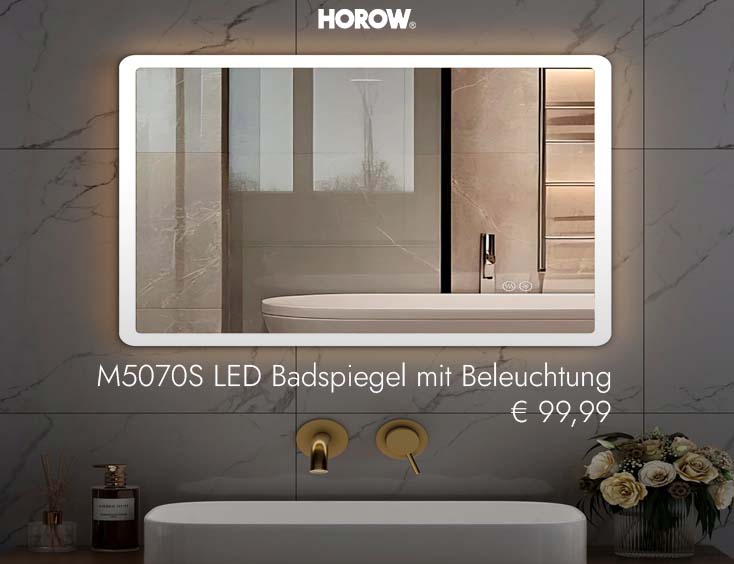 Badspiegel mit Beleuchtung