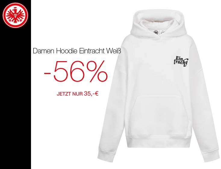 Eintracht Damen Hoodie - Weiß