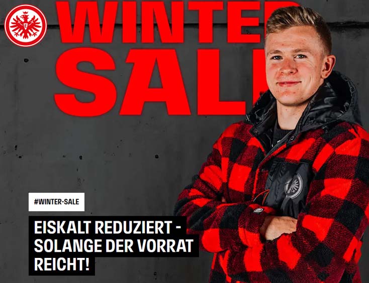 Winter-Sale Eintracht Frankfurt