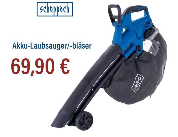 Scheppach Akku-Laubsauger/-bläser