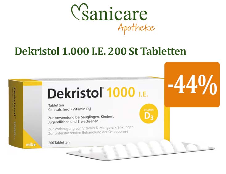 Dekristol 1.000 I.E. 200 St Tabletten