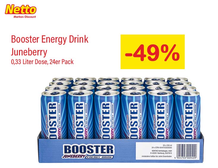 Booster Energy Drink Juneberry -49%
