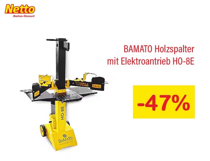 BAMATO Holzspalter Elektroantrieb -47%