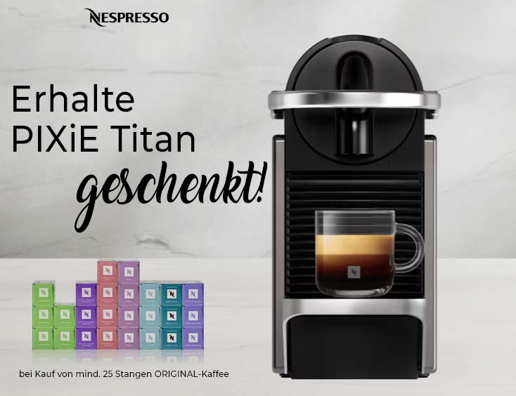 Nespresso Pixie Titan geschenkt