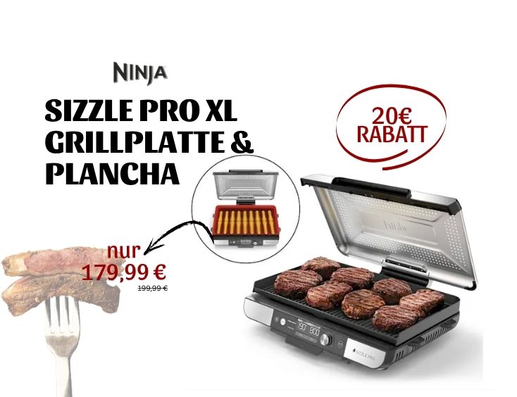 Ninja Sizzle Pro XL Grillplatte &amp; Plancha