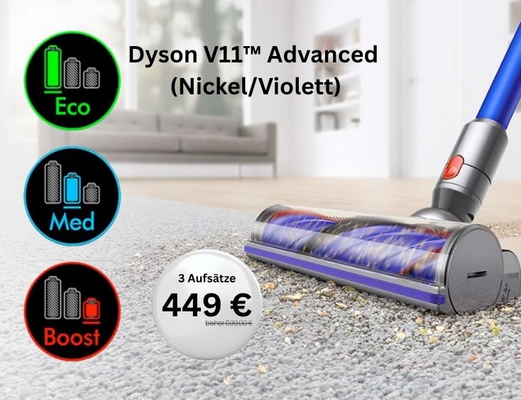 Dyson V11™ Fluffy (Nickel/Rot) -150€