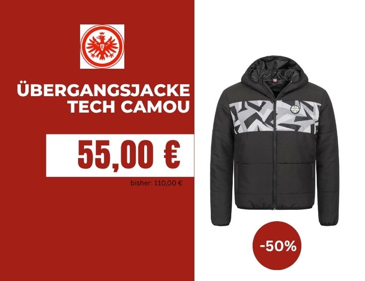 Eintracht Frankfurt - Übergangsjacke Tech Camou -50%