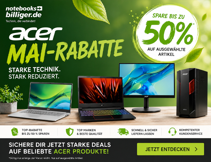 Acer mit tollen Mai Rabatten%
