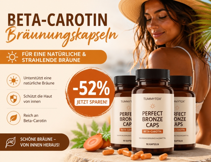 Beta-Carotin-Bräunungskapseln -52%