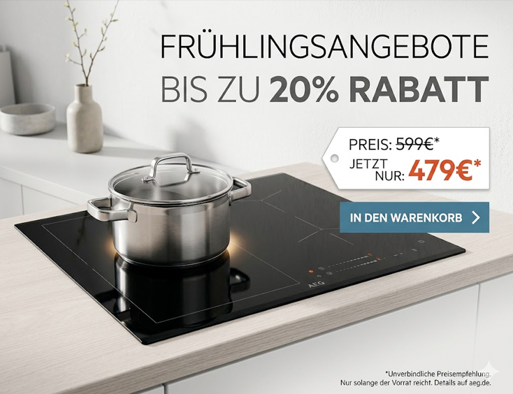 AEG Frühlingsangebote | Bis zu 20% Rabatt
