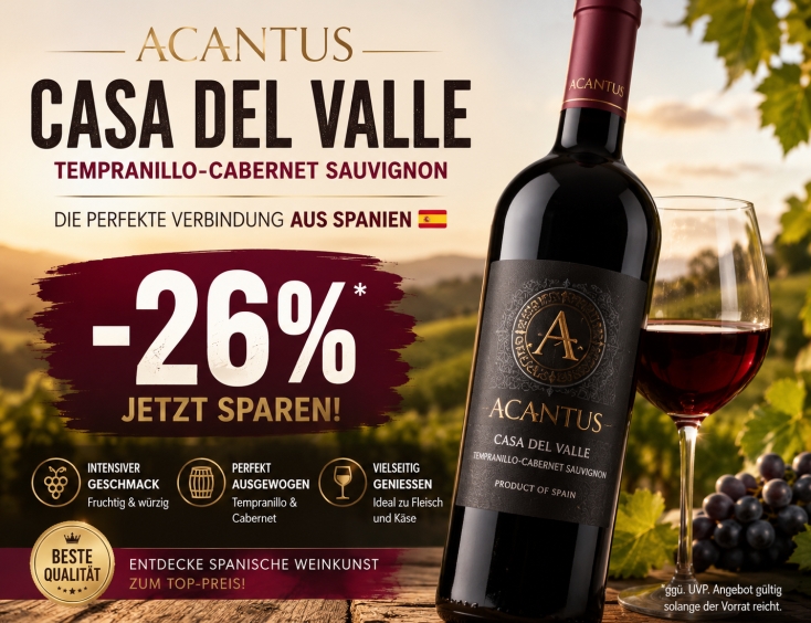 Acantus Casa del Valle Tempranillo-Cabernet Sauvignon -26%