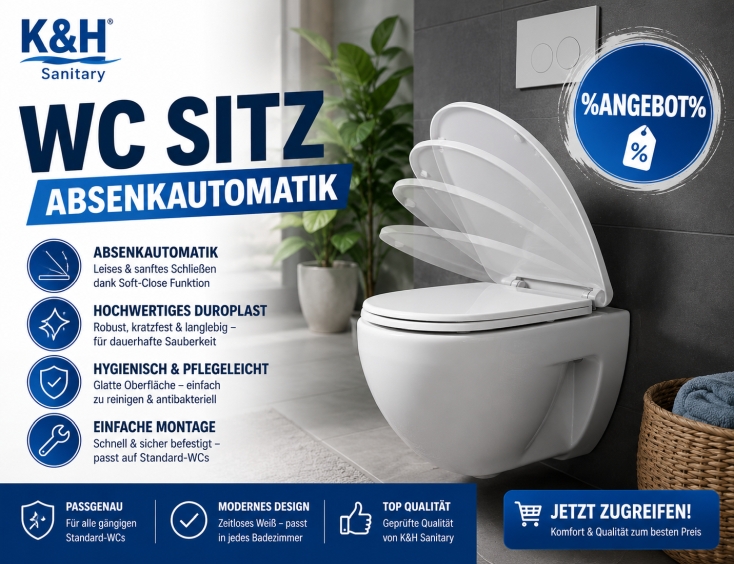 K&amp;H Sanitary WC Sitz Absenkautomatik