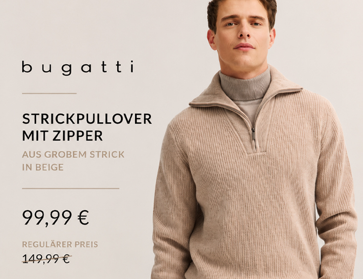 Troyer Pullover grober Strick | -33% Rabatt