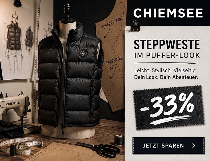 Steppweste im Puffer-Look -33%