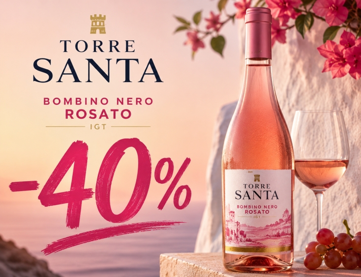 Torre Santa Bombino Nero Rosato IGT -40%