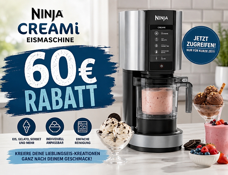 Ninja Creami Eismaschine - 60€ Rabatt
