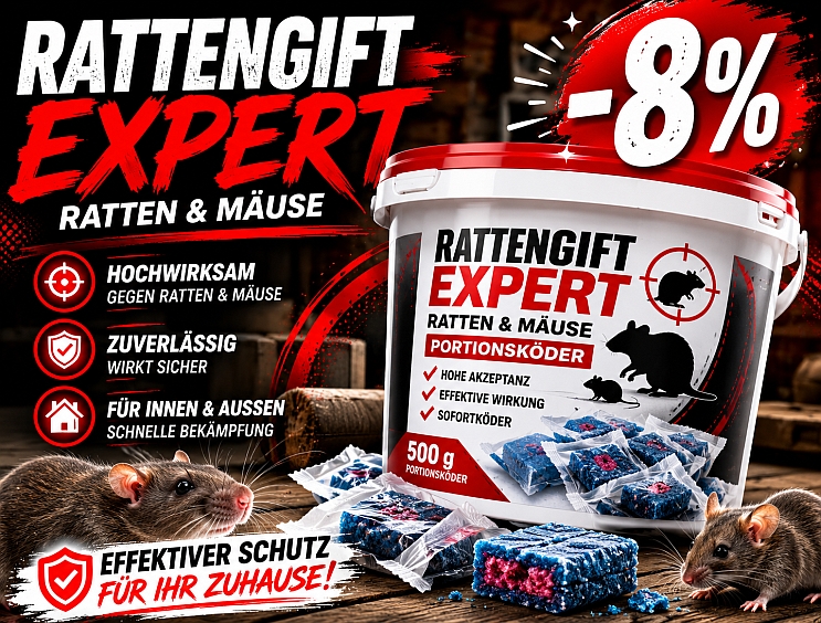 Rattengift Expert Ratten und Mäuse | -8%